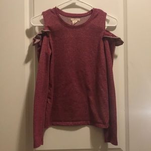 Red long sleeve top